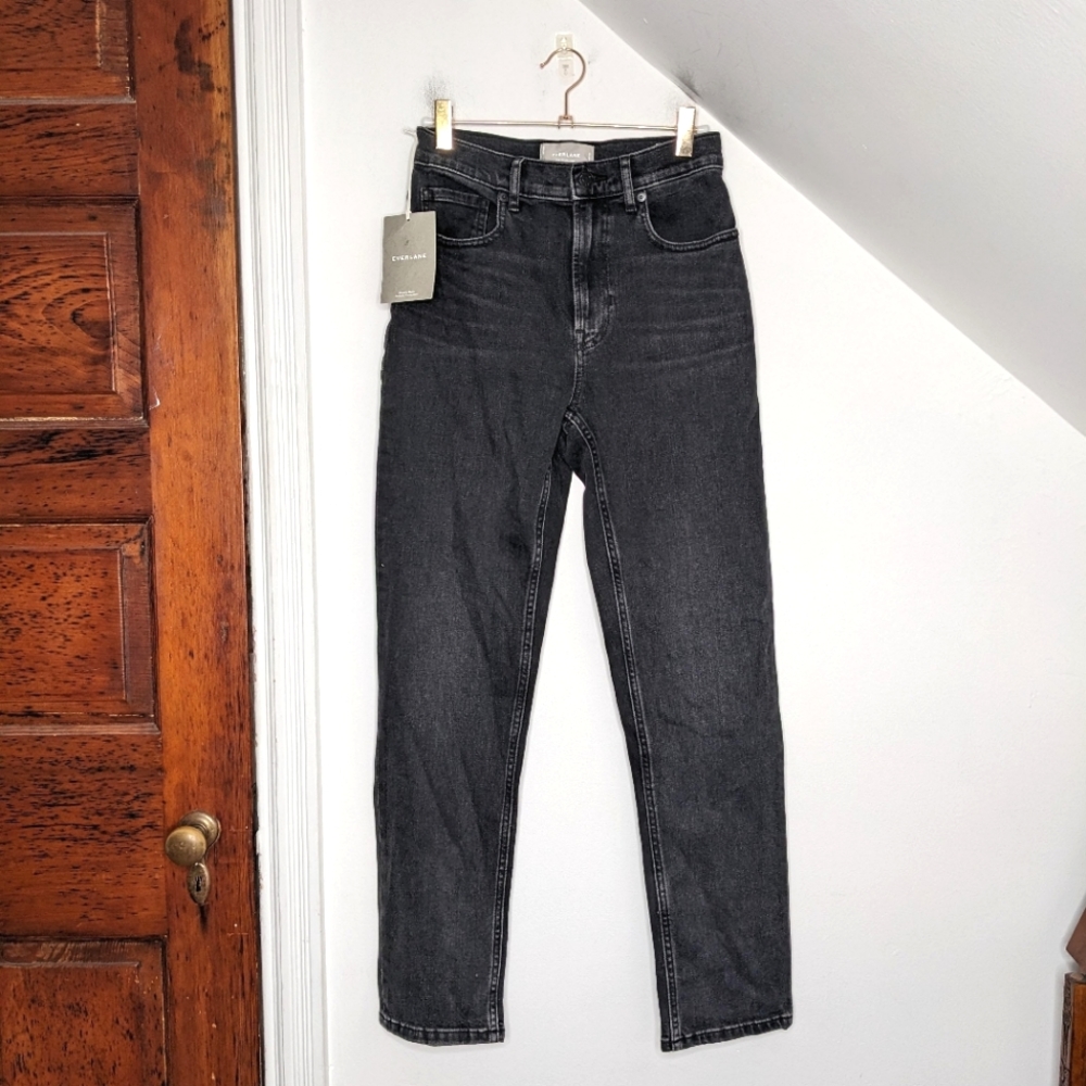 EVERLANE The Curvy '90s Cheeky Straight Jean Organic Cotton Size 26 Ankle Crop
